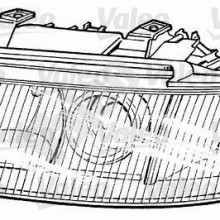 Reflektor wiate lewy / prawy VALEO 087496