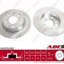 Tarcza hamulcowa ABE C4W005ABE - darmowa dostawa do 5000 warsztatw Motointegrator Partner i 170 sklepw Inter Cars