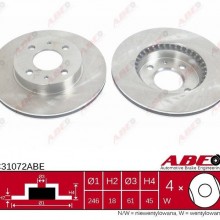 Tarcza hamulcowa ABE C31072ABE - darmowa dostawa do 5000 warsztatw Motointegrator Partner i 170 sklepw Inter Cars