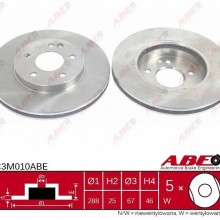 Tarcza hamulcowa ABE C3M010ABE - darmowa dostawa do 5000 warsztatw Motointegrator Partner i 170 sklepw Inter Cars