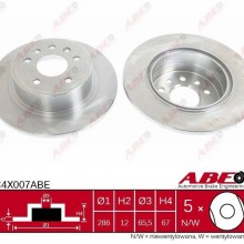 Tarcza hamulcowa ABE C4X007ABE - darmowa dostawa do 5000 warsztatw Motointegrator Partner i 170 sklepw Inter Cars
