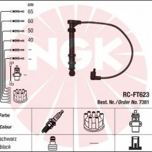 Zestaw przewodw zaponowych NGK 7381