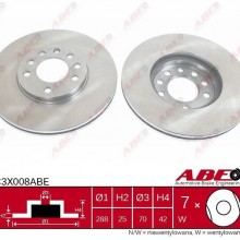 Tarcza hamulcowa ABE C3X008ABE - darmowa dostawa do 5000 warsztatw Motointegrator Partner i 170 sklepw Inter Cars