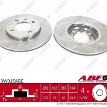 Tarcza hamulcowa ABE C3W015ABE - darmowa dostawa do 5000 warsztatw Motointegrator Partner i 170 sklepw Inter Cars