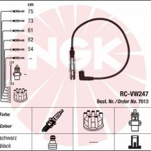 Zestaw przewodw zaponowych NGK 7013