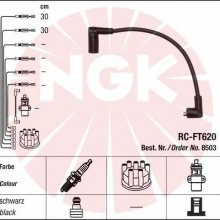 Zestaw przewodw zaponowych NGK 8503