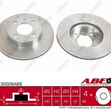 Tarcza hamulcowa ABE C30508ABE - darmowa dostawa do 5000 warsztatw Motointegrator Partner i 170 sklepw Inter Cars