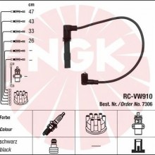 Zestaw przewodw zaponowych NGK 7306