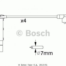 Zestaw przewodw zaponowych BOSCH 0 986 356 787