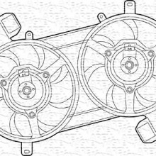 Wentylator chodnicy MAGNETI MARELLI 069422039010