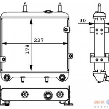 Chodnica oleju HELLA 8MO 376 725-461