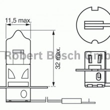 arwka H3 BOSCH Xenon Blue 1 987 302 035