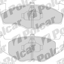 Klocki hamulcowe VOLKSWAGEN POLO (6N2), 10.1999 - 10.2001 (BOSCH)