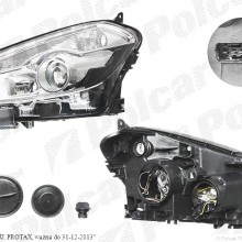 reflektor gwny NISSAN QASHQAI (J10), 04.2010- (TYC)