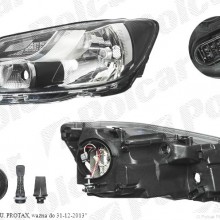 reflektor gwny VOLKSWAGEN TOURAN (1T3), 07.2010- (TYC)