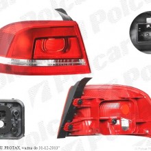 Lampa tylna VOLKSWAGEN PASSAT (B7 (36)), 11.2010- (VALEO)