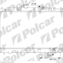 Chodnica wody HONDA CIVIC / CRX 88 - 91