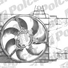 Wentylator z obudow, wspornikiem FIAT PUNTO 93-