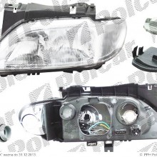 lampa przednia, reflektor wiate przednich CITROEN XSARA (N0/N1/N2), 07.1997 - 09.2000 (CARELLO)