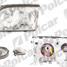 lampa przednia, reflektor wiate przednich MERCEDES S - KLASSE (W140) 91 - 9.1998 (TYC)