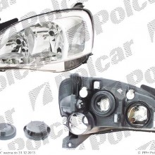 lampa przednia, reflektor wiate przednich OPEL CORSA / COMBO, 07.2000 - 10.2003 (VALEO)