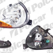 lampa przednia, reflektor wiate przednich FORD KA (RB_) 09.1996- (TYC)