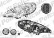 lampa przednia, reflektor świateł przednich PEUGEOT 807 (E_), 07.2002- (VALEO)