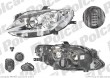lampa przednia, reflektor świateł przednich SEAT IBIZA (6J), 04.2008- (VALEO)
