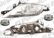 lampa przednia, reflektor świateł przednich LANCIA Y (840A), 10.1995 - 12.2003 (TYC)