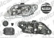 reflektor główny SEAT EXEO, 10.2008- (VALEO)
