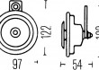 Klakson HELLA 3AL 002 952-011
