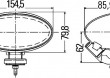 Reflektor dalekosiny / elementy HELLA 1FA 007 891-061